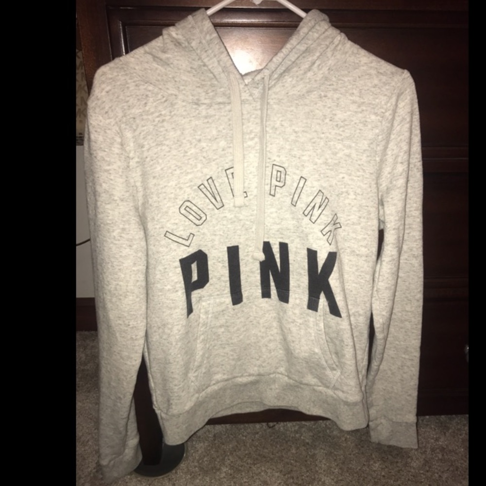 VS PINK Light Grey Sweatshirt